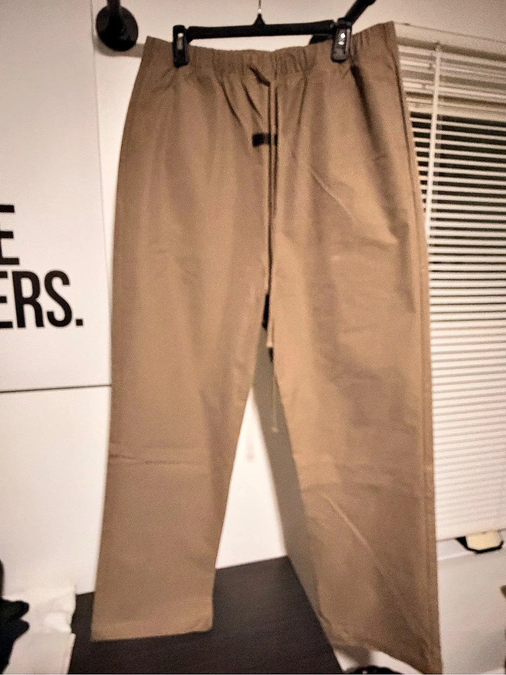 Essentials Straight Leg Chino Pants in Brown Like New